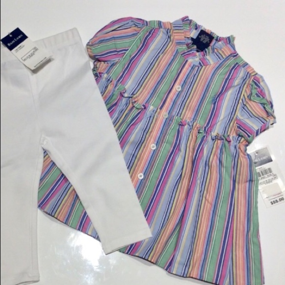 NWT Ralph Lauren two piece outfit. 12 Months
